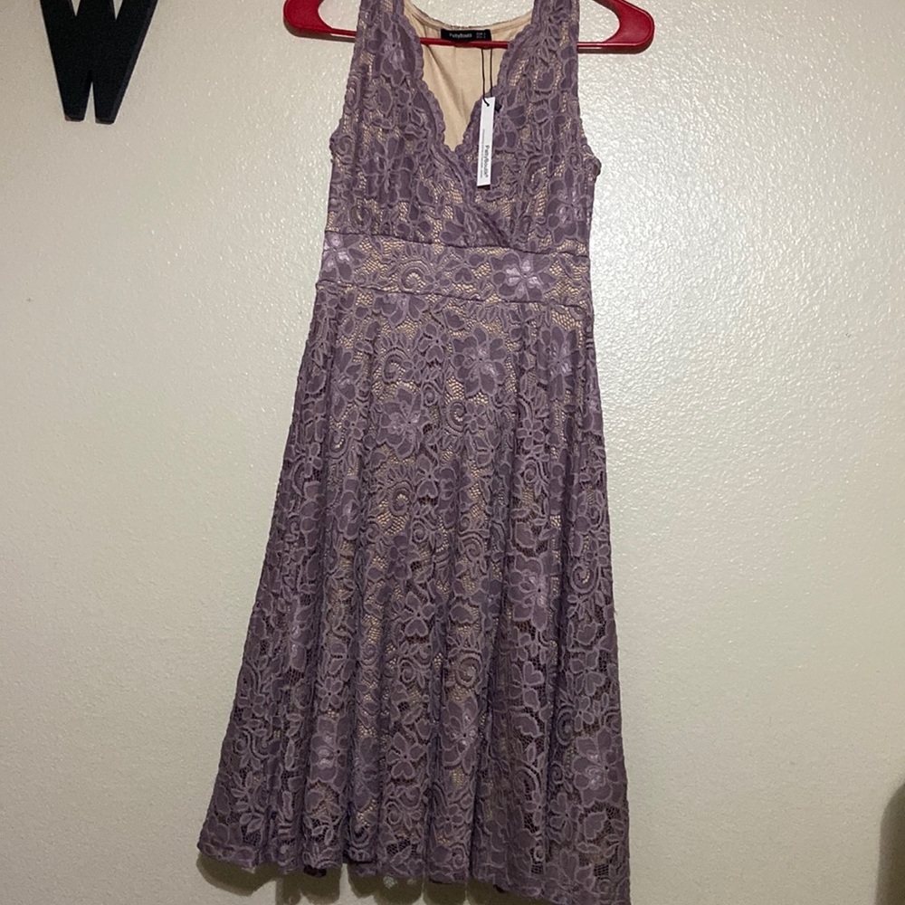 NWT Patty Boutik Pink and Purple Lace Dress